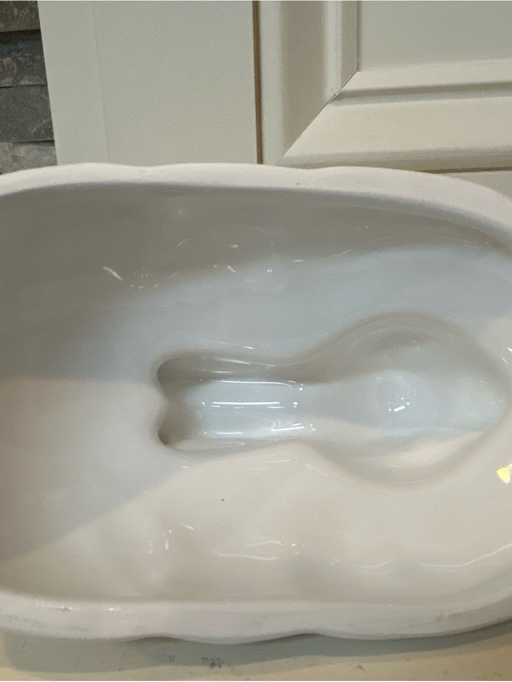 Ashland White Ceramic Bunny Butter Dish - Picture 10 of 16
